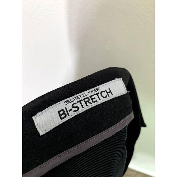 Catherines Black Pull On Elastic Waist Pants Womens Sz 22W Career Straight Leg - Picture 5 of 7